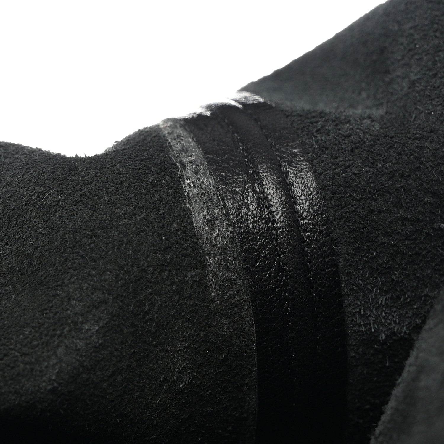 Gucci Deauville Calfskin Cinched Knee High Boots 37 Black 9 of 9
