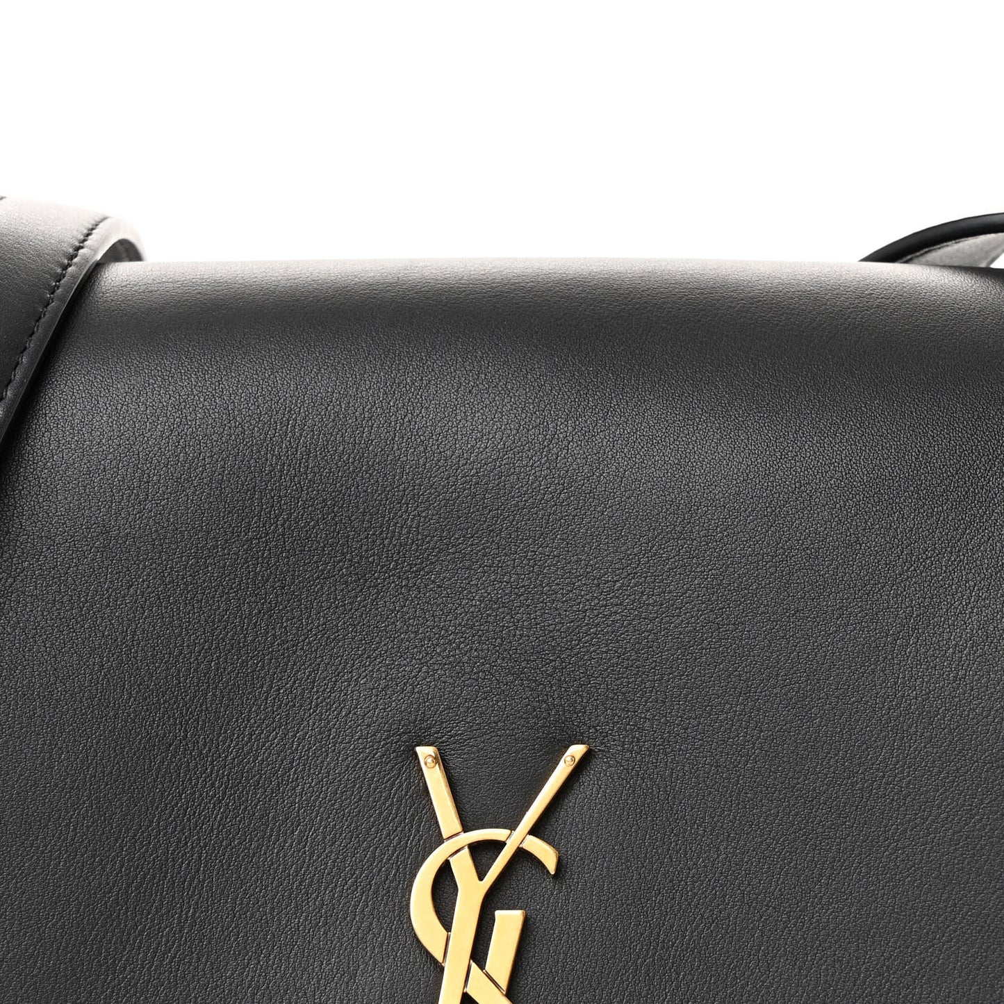 Grained Calfskin Monogram Niki Satchel Black