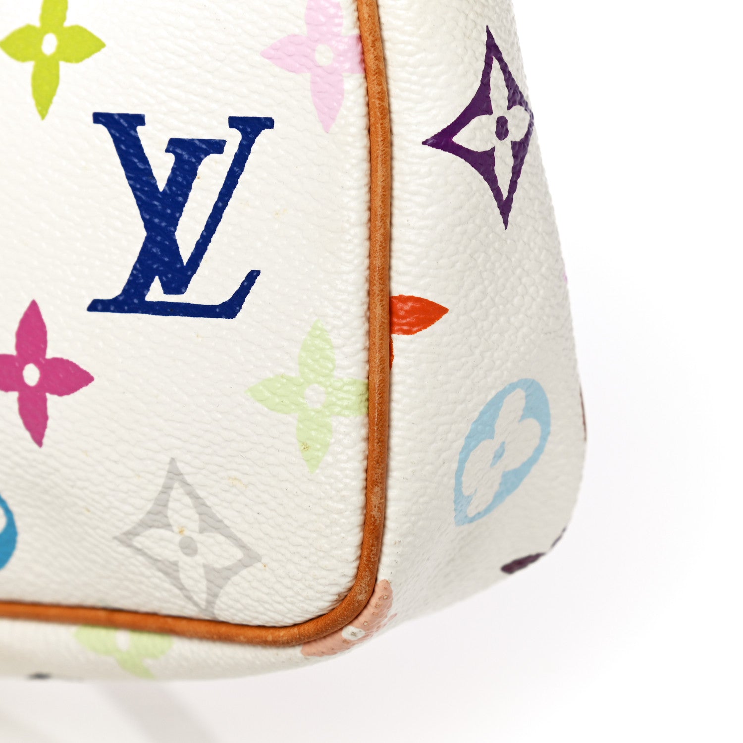 Louis Vuitton Monogram Multicolor Pochette Accessories White 10 of 15