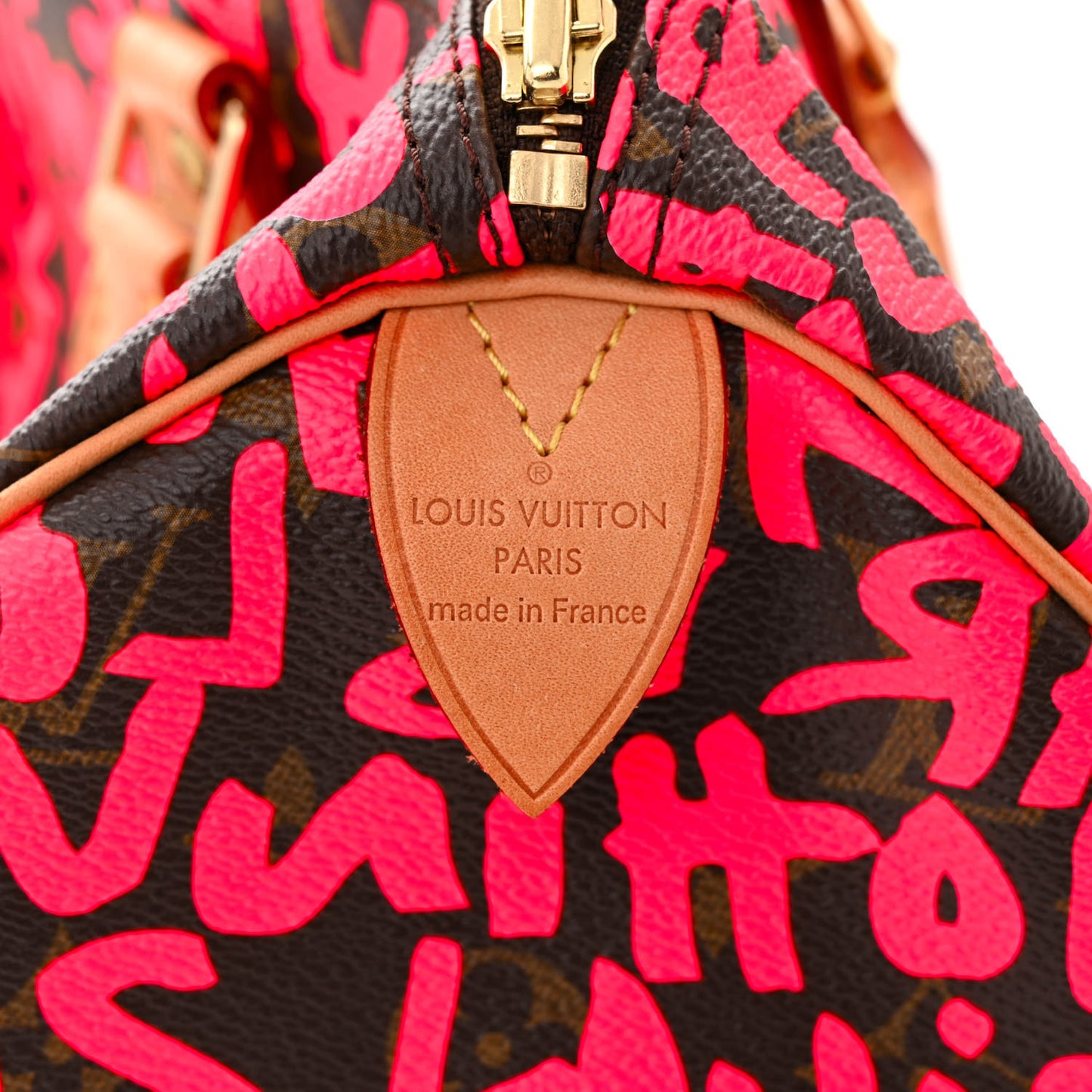 Monogram Graffiti Speedy 30 Fuchsia