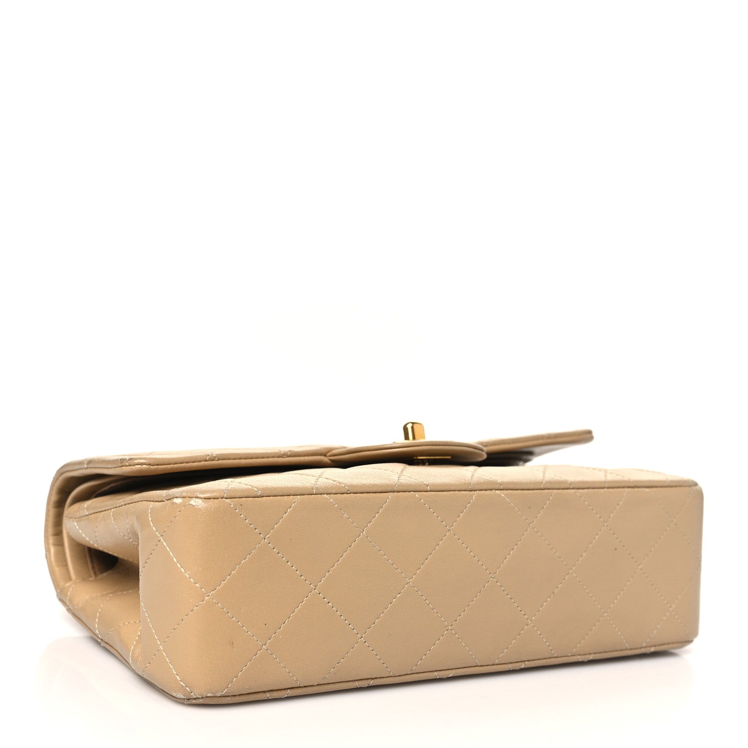 Chanel Lambskin Quilted Small Double Flap Beige 4 of 14