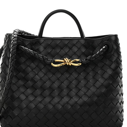 Bottega Veneta Nappa Intrecciato Medium Andiamo Shoulder Bag Black 6 of 10