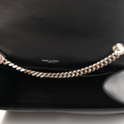 Saint Laurent Grain De Poudre Small Monogram Kate Satchel Black 5 of 10