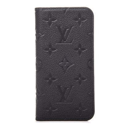 Louis Vuitton Empreinte iPhone X/XS Folio Case Black 1 of 7