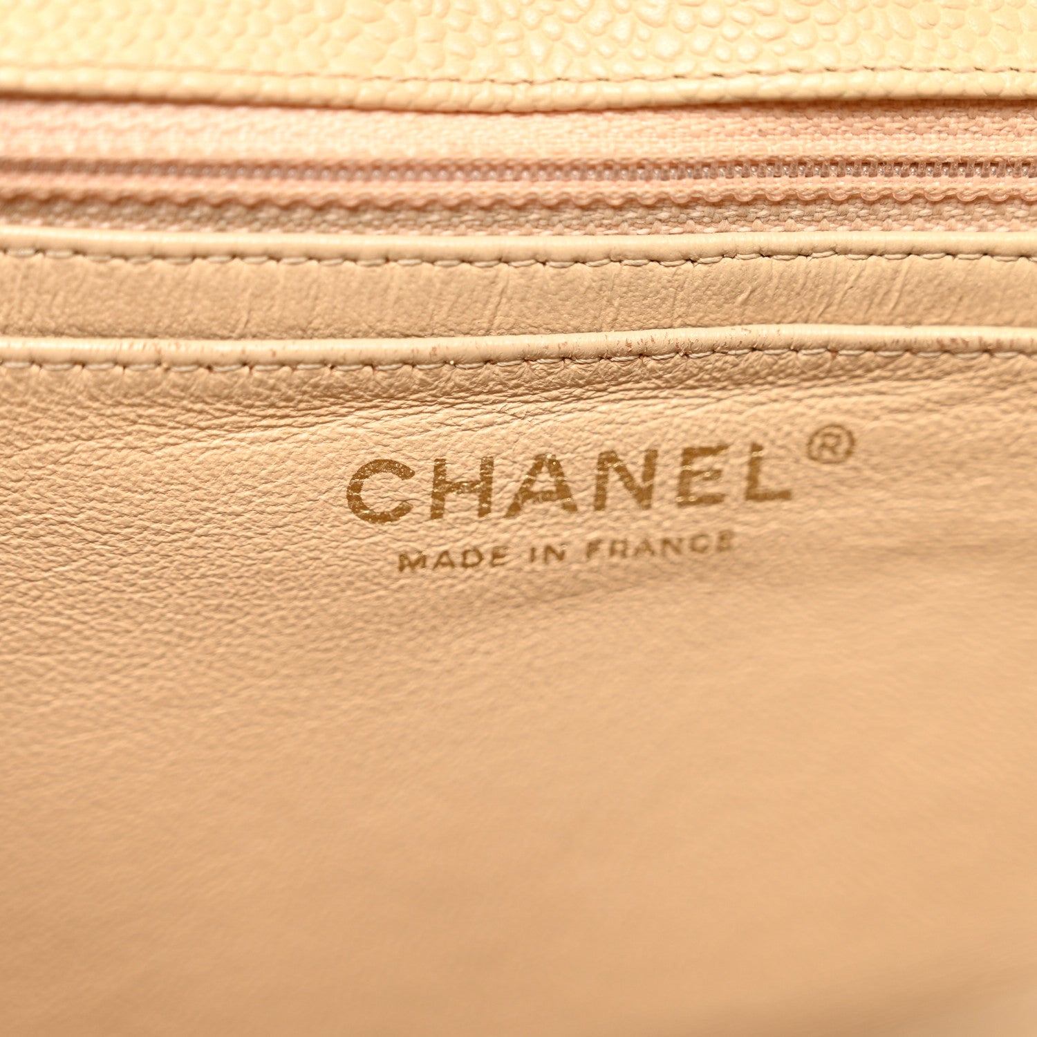 Chanel Caviar Quilted Jumbo Single Flap Beige 7 of 13
