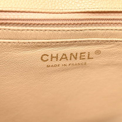 Chanel Caviar Quilted Jumbo Single Flap Beige 7 of 13