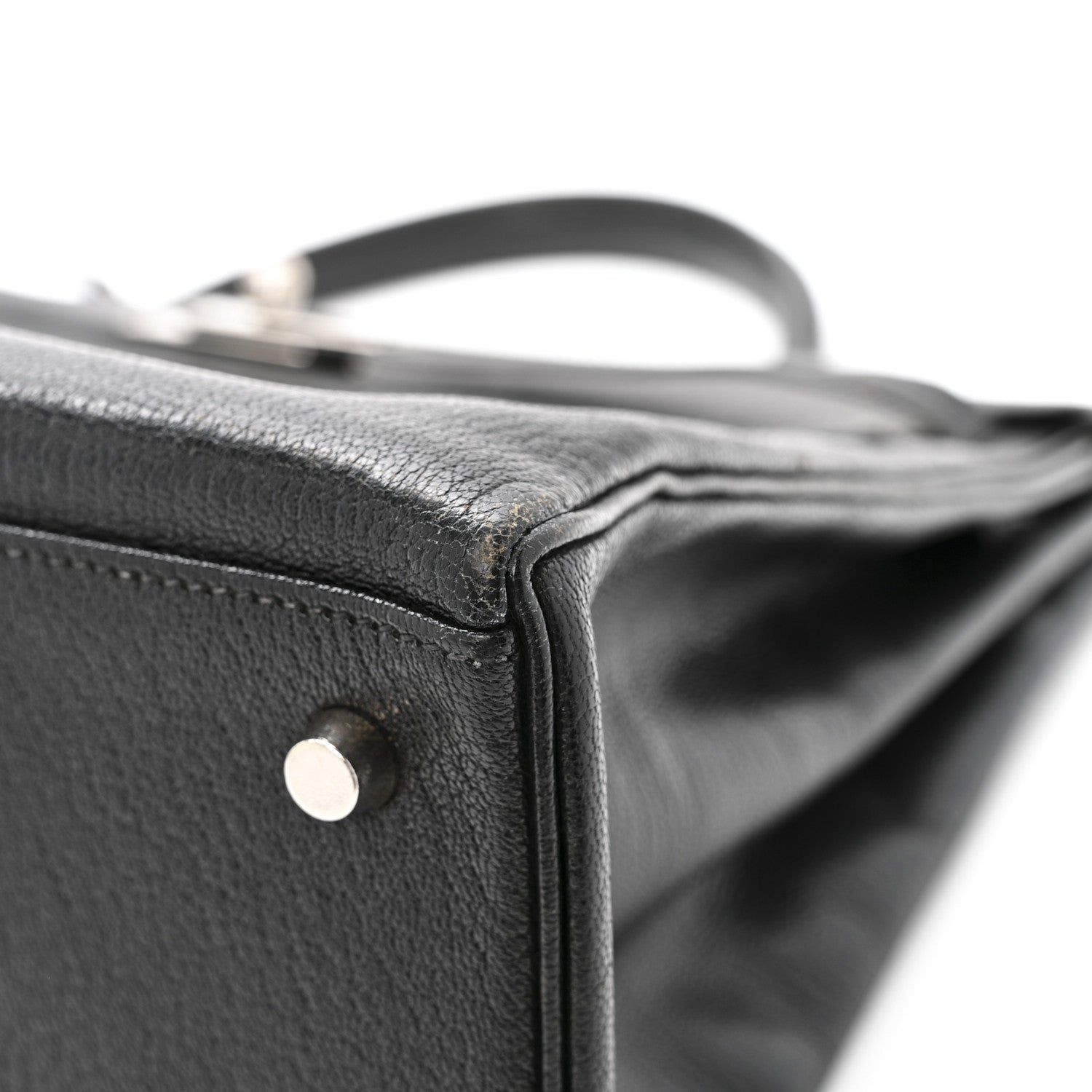 Hermes Chevre De Coromandel Kelly Retourne 35 Black 13 of 19