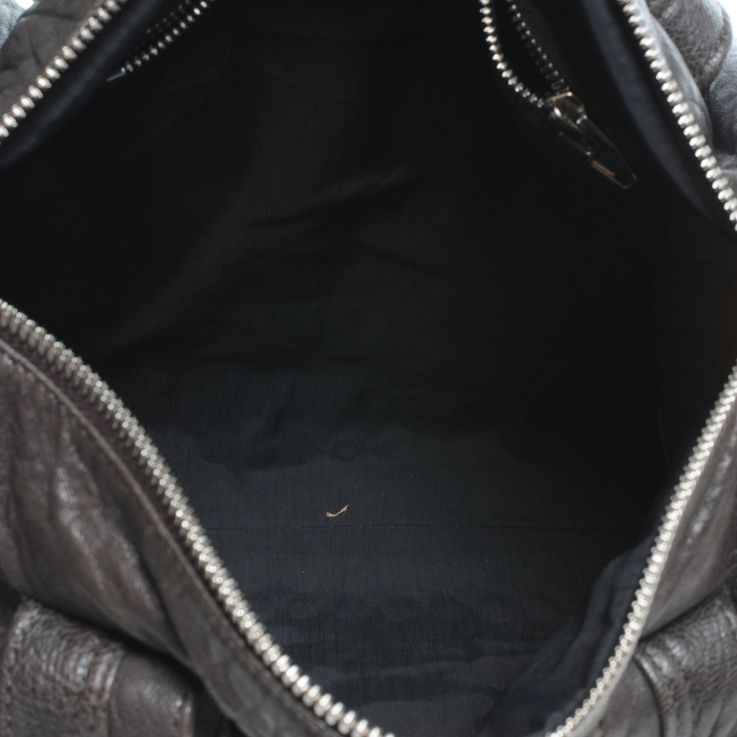 Leather Rocco Duffel Charcoal w Silver Hardware