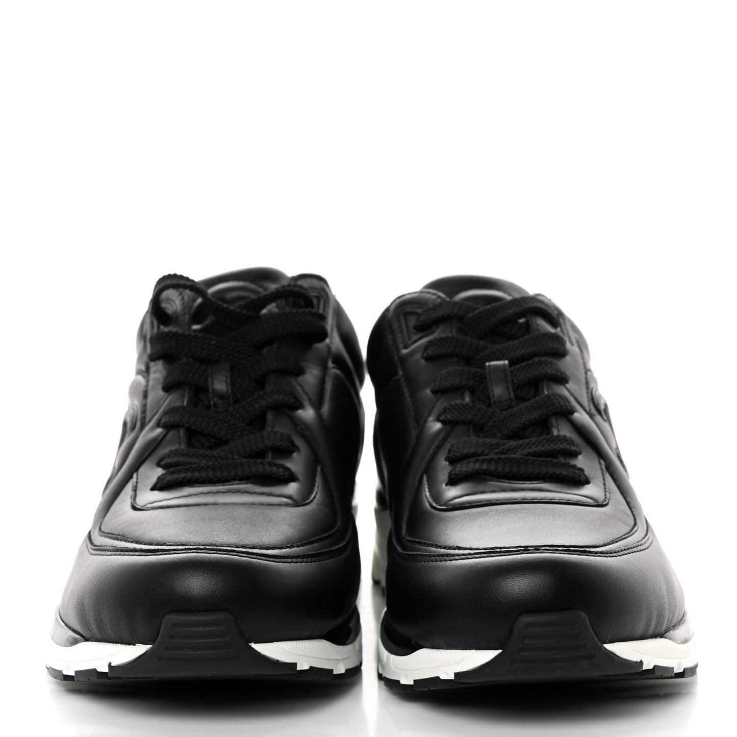 Calfskin CC Sneakers 40.5 Dark Grey