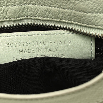 Balenciaga Chevre Silver Metallic Edge Hardware Mini City Vert Anis 8 of 11