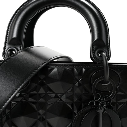 Christian Dior Calfskin Cannage Diamond Small My ABCDior Lady Dior Black 7 of 9