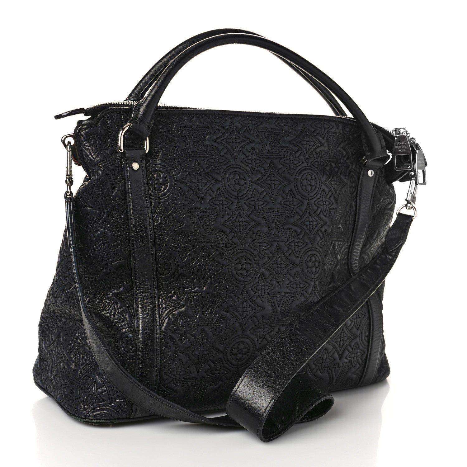 Louis Vuitton Monogram Lambskin Antheia Ixia PM Black 3 of 11