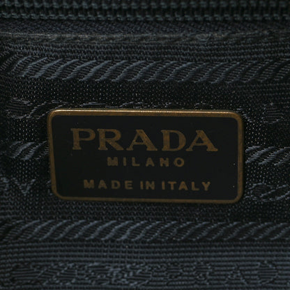 Prada Soft Calfskin Studded Tote Black 5 of 9