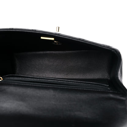 Chanel Lambskin Quilted Mini Top Handle Rectangular Flap Black 5 of 10