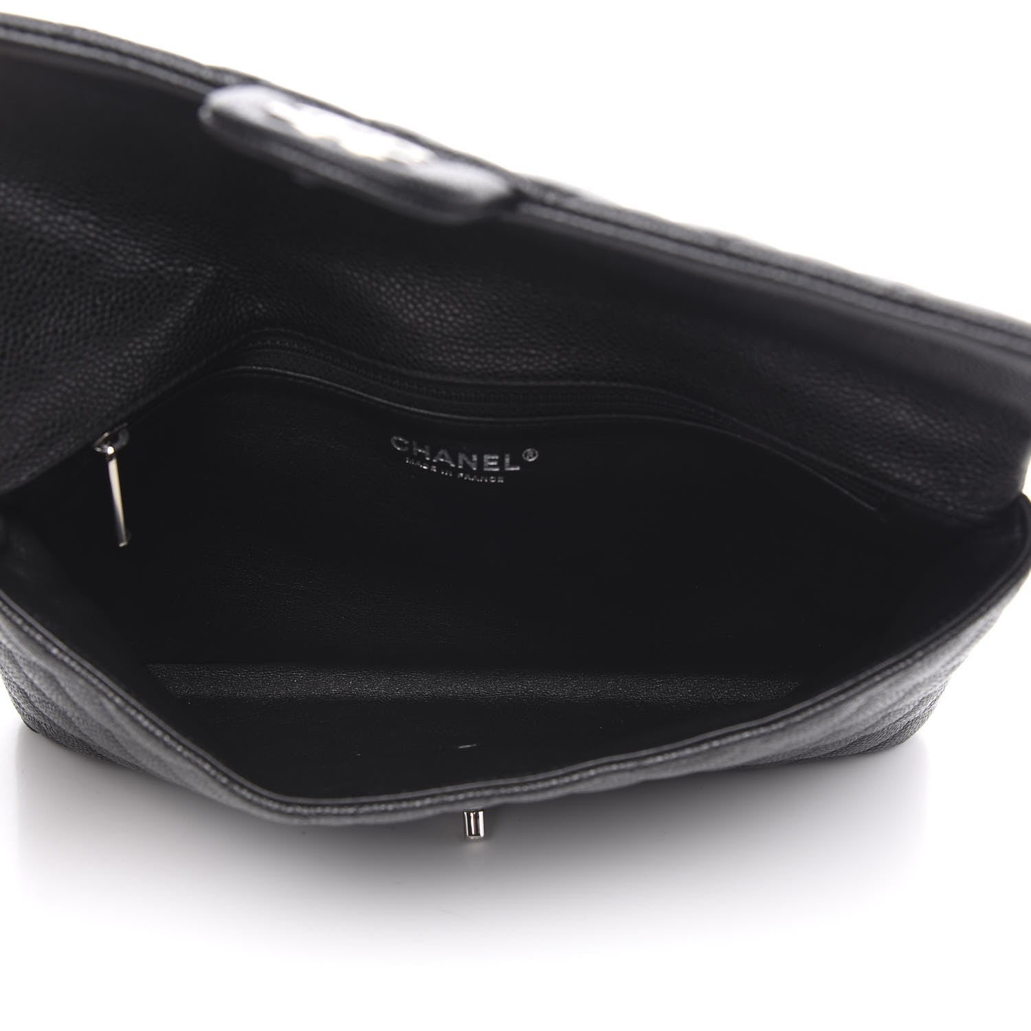 Chanel Caviar Quilted Flap Clutch Black 5 of 10