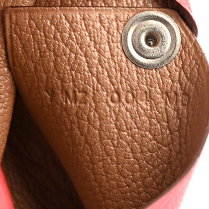 Hermes Chevre Mysore Bastia Verso Coin Purse Rose Texas Quebracho 7 of 7