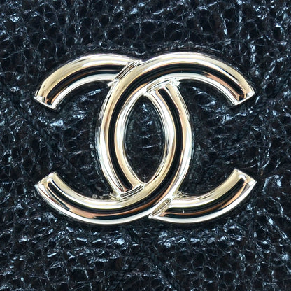 Chanel Glazed Calfskin Large On The Road Tote Black 5 of 10