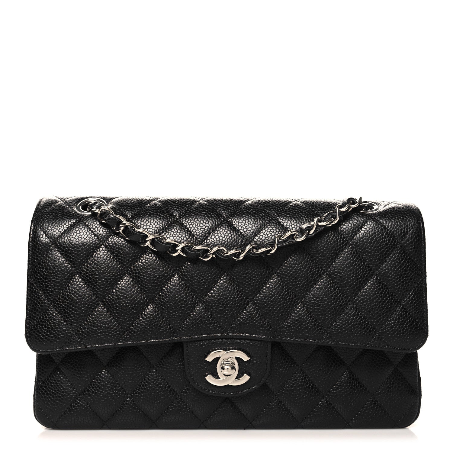 Chanel Caviar Quilted Medium Double Flap Black 1 of 11