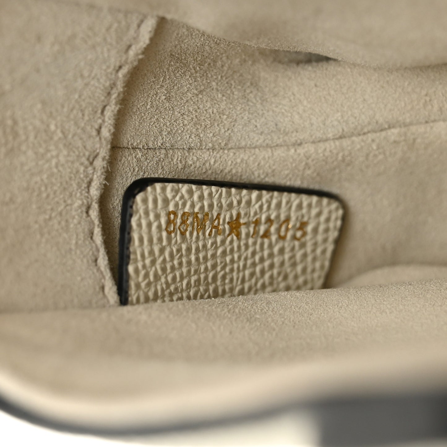Grained Calfskin Mini Saddle Bag With Strap Latte