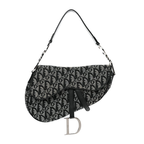 Monogram Saddle Bag Black
