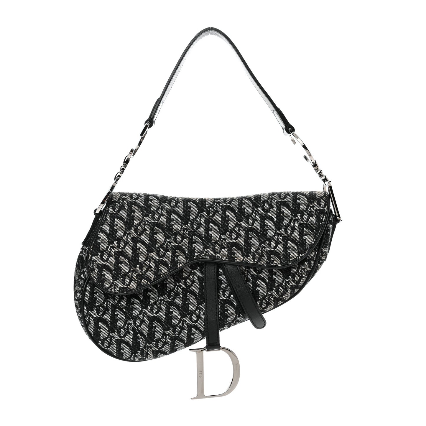 Monogram Saddle Bag Black