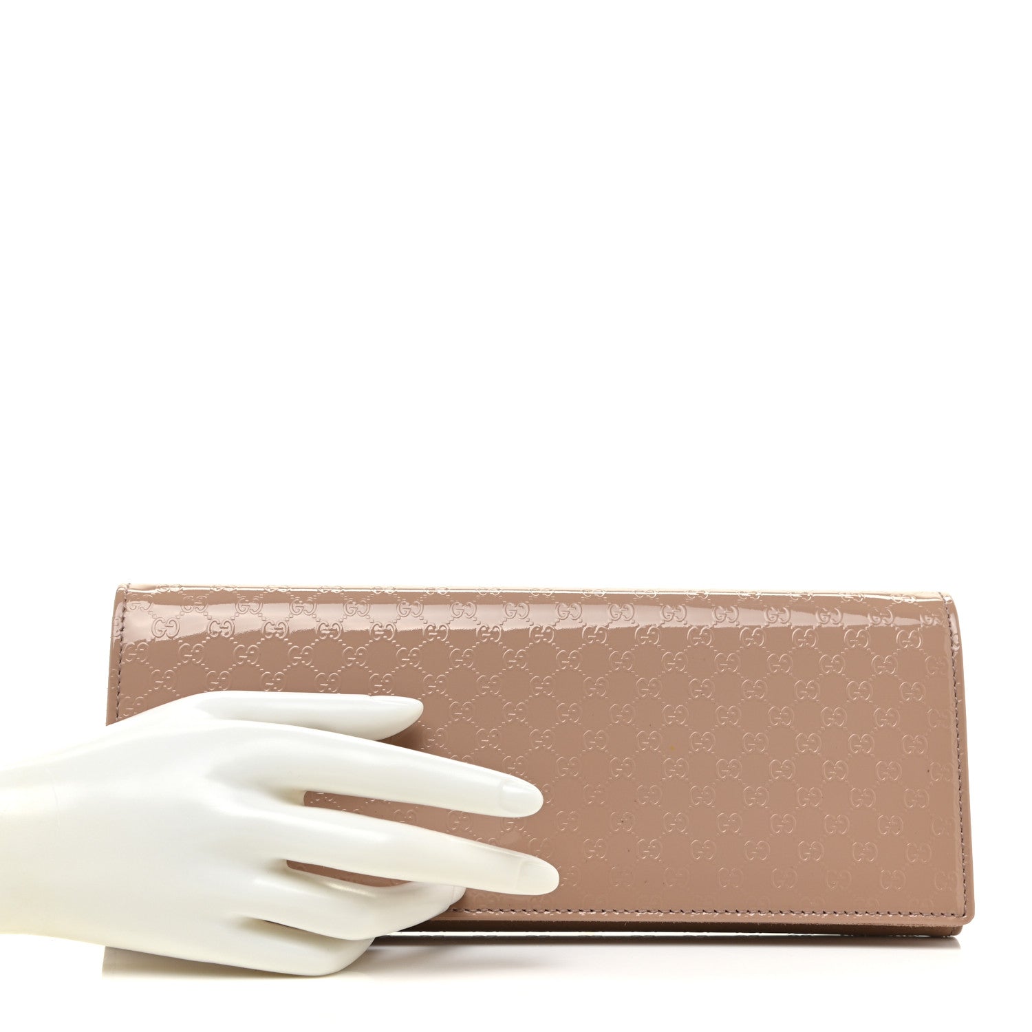 Gucci Patent Microguccissima Small Broadway Clutch Dark Cipria 2 of 13