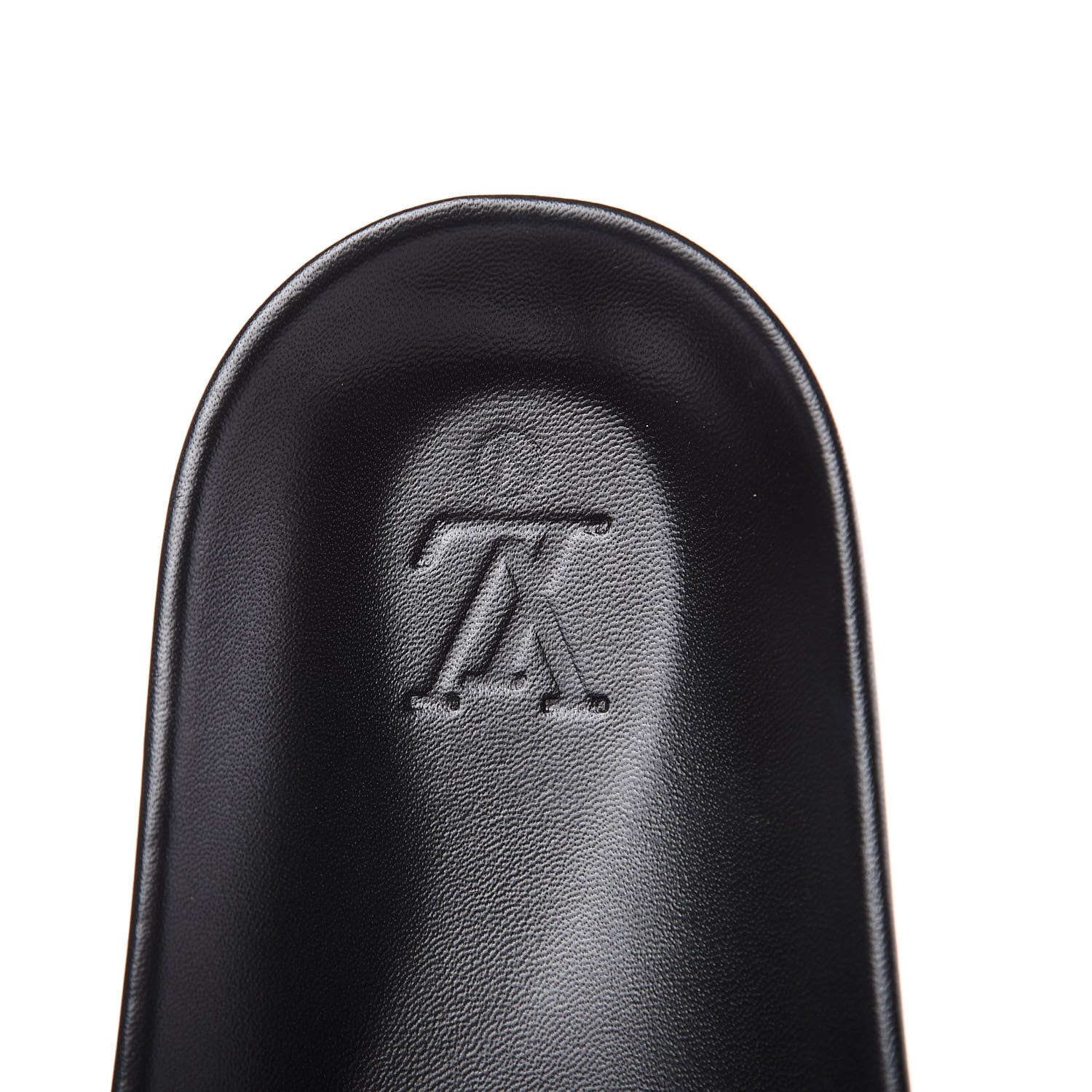 Louis Vuitton Calfskin Mens New Wave Mirabeau Flat Mules 8 Black 6 of 9