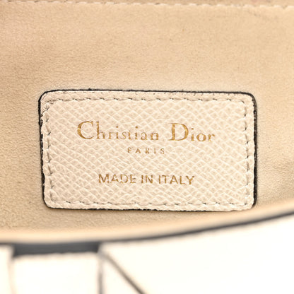 Christian Dior Grained Calfskin Mini Saddle Bag White 6 of 10