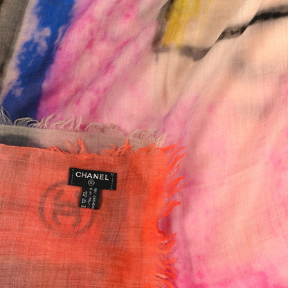 Chanel Cashmere CC No 5 Scarf Shawl Multicolor 3 of 3