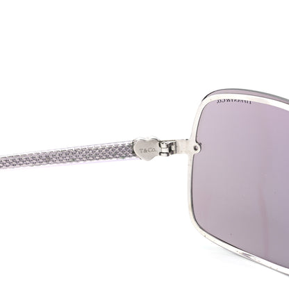 Tiffany Acetate TF3017 Aviator Sunglasses Silver 6 of 10