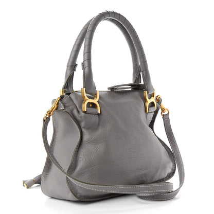 Chloe Calfskin Small Marcie Satchel Cashmere Grey 4 of 10