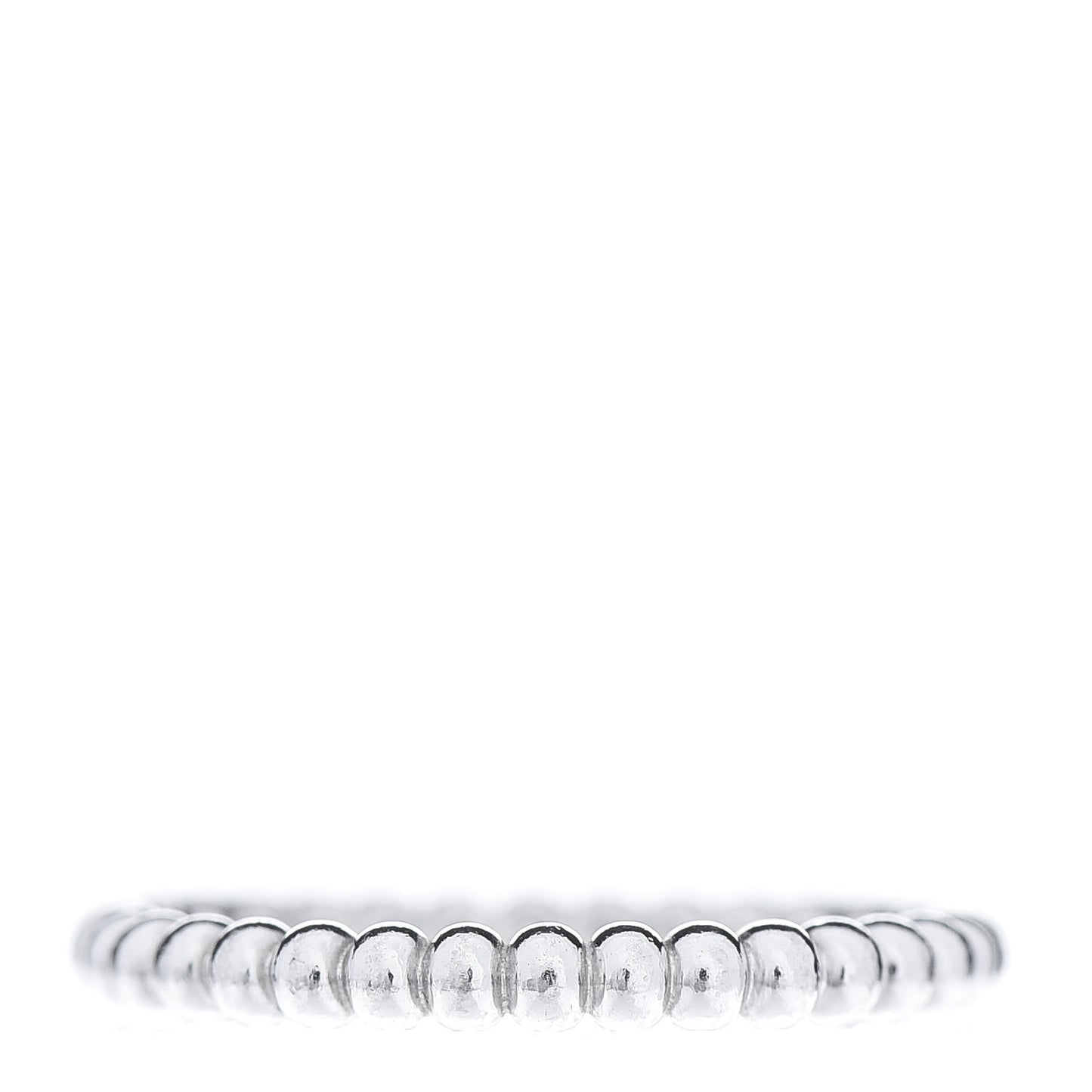 18K White Gold Small Perlee Ring 48 4.5
