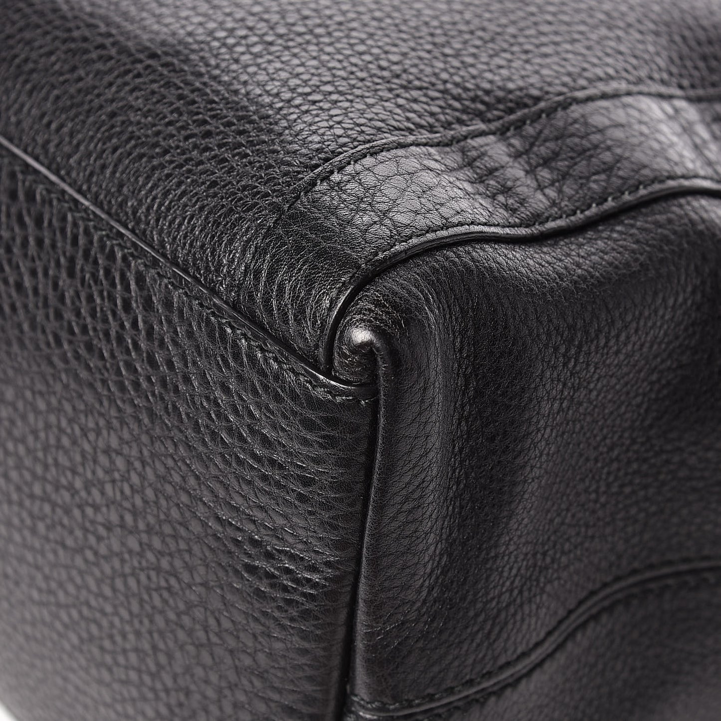 Cellarius Calfskin Medium Miss GG Top Handle Bag Black
