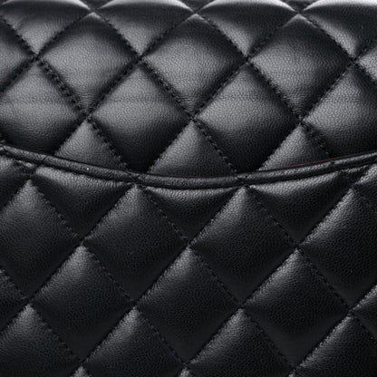 Chanel Lambskin Quilted Small Double Flap Black 10 of 11