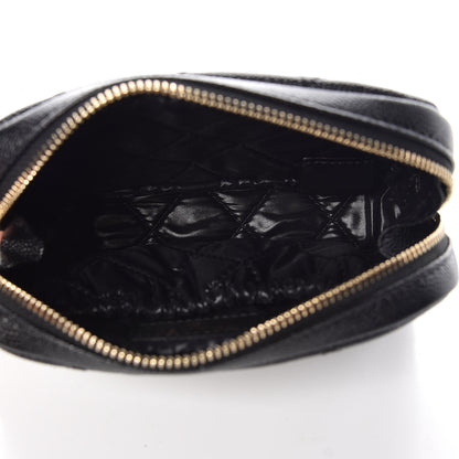 Chanel Caviar Quilted Small Curvy Pouch Cosmetic Case Black 5 of 8