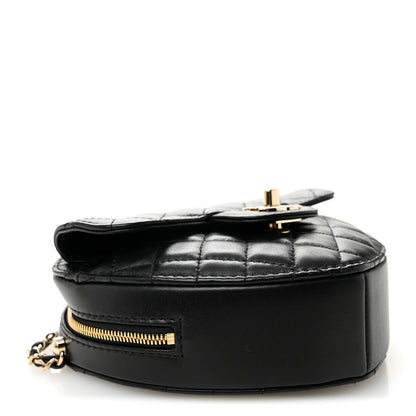 Chanel Lambskin Quilted CC In Love Heart Bag Black 4 of 11