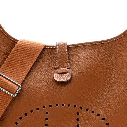 Hermes Taurillon Clemence Evelyne III GM Gold 8 of 16