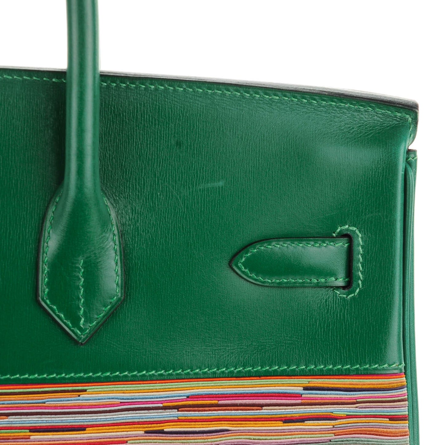 Box Vibrato Birkin 35 Vert Clair