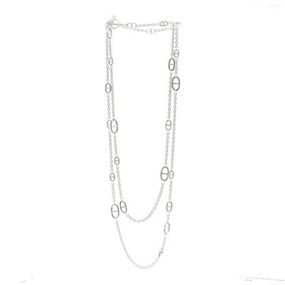 Hermes Sterling Silver Farandole Necklace 160 3 of 6