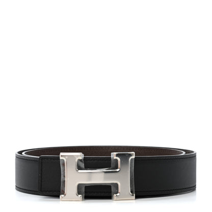 Hermes Swift Epsom 32mm H Belt 90 Black Chocolate 1 of 4