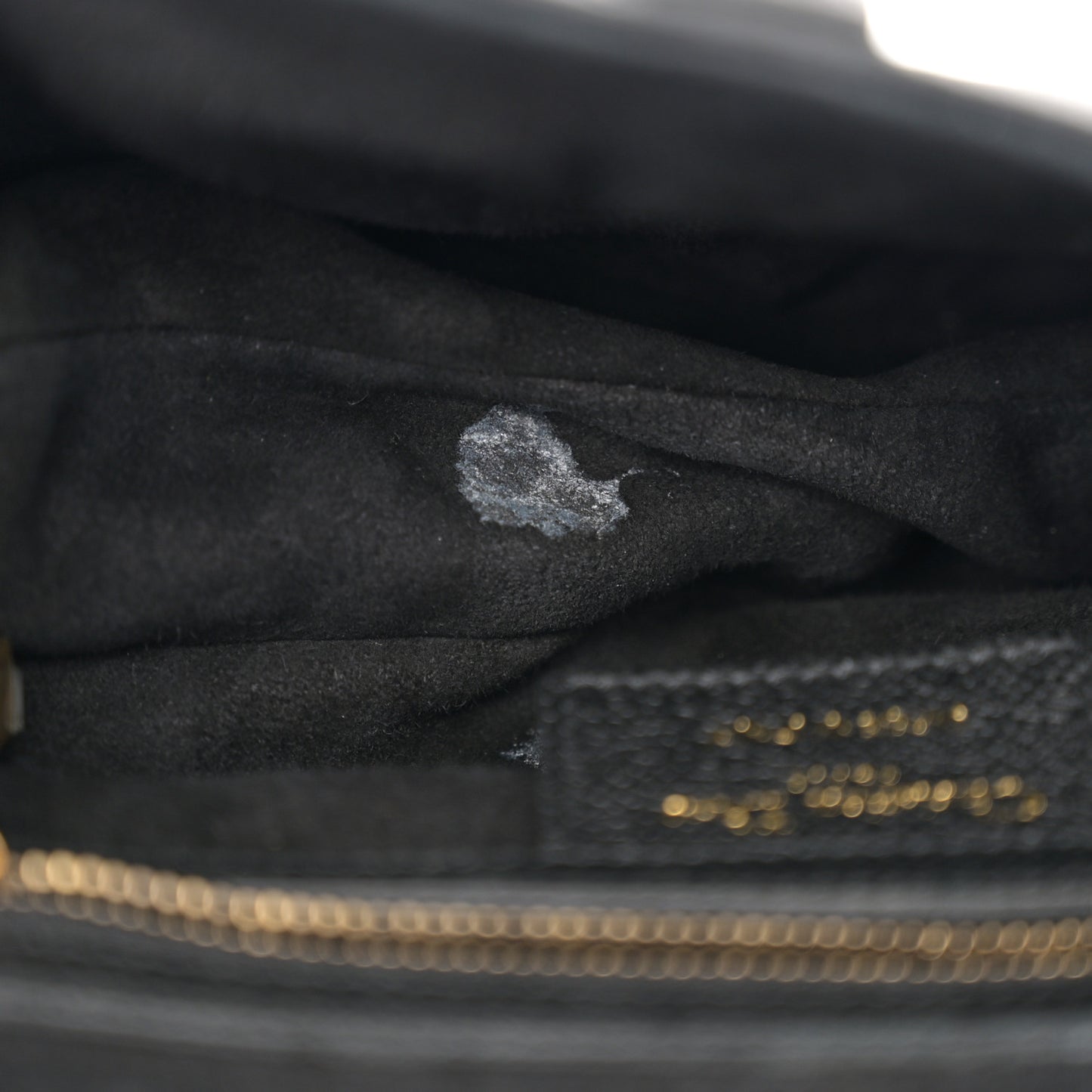 Grained Calfskin Saddle Bag Black