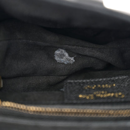 Christian Dior Grained Calfskin Saddle Bag Black 8 of 14