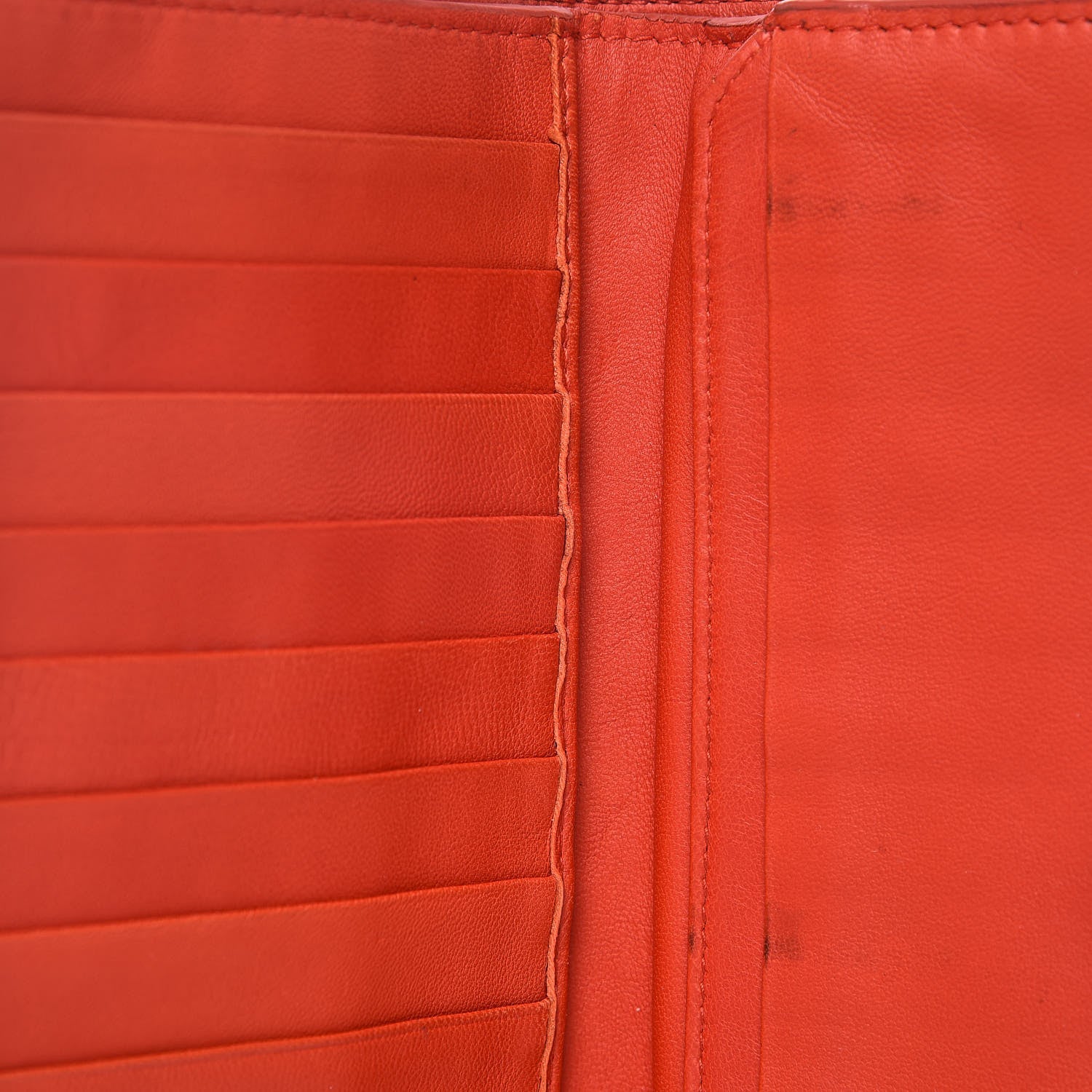 Bottega Veneta Nappa Intrecciato Continental Snap Wallet Corniola 9 of 12