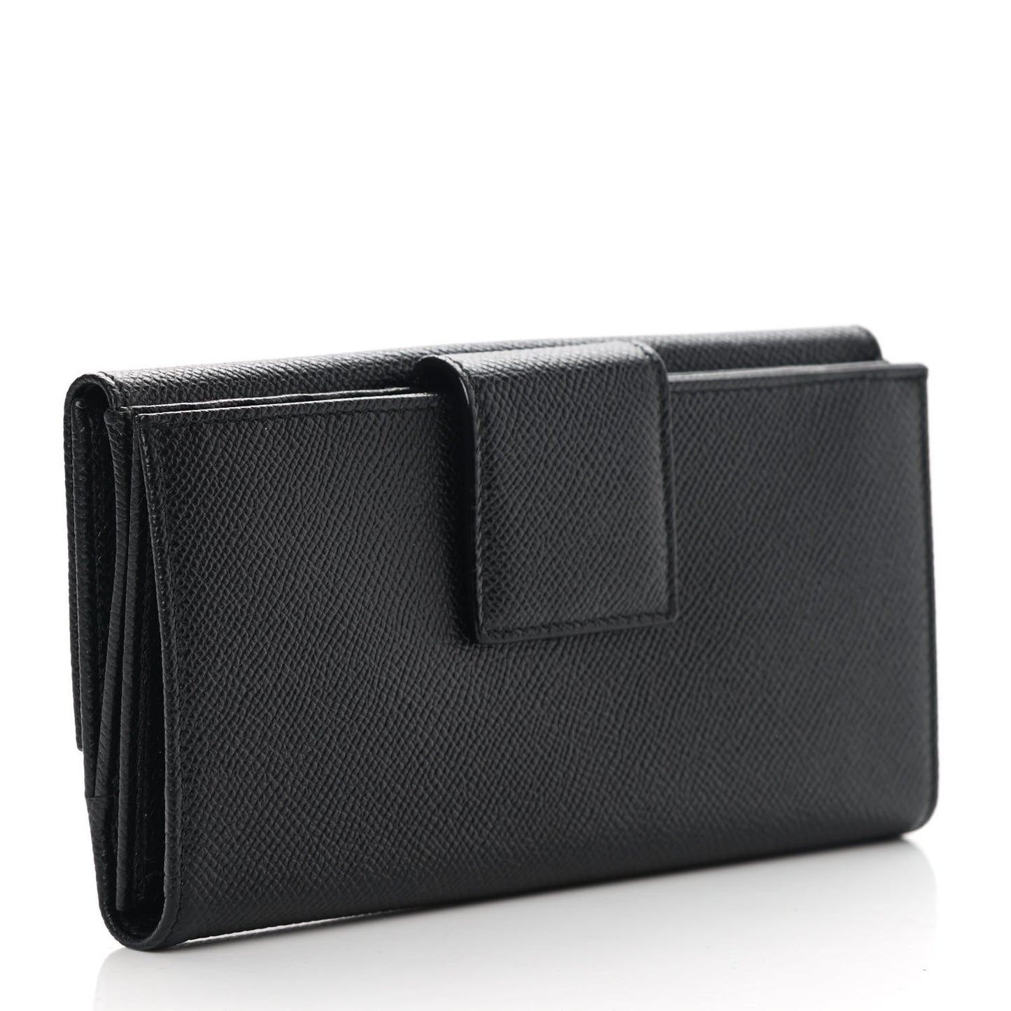 Grain Calfskin Wallet Black