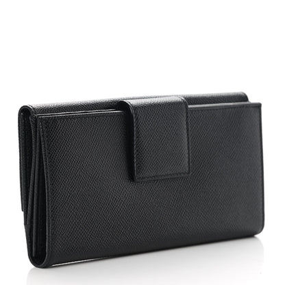 Bulgari Grain Calfskin Wallet Black 3 of 12