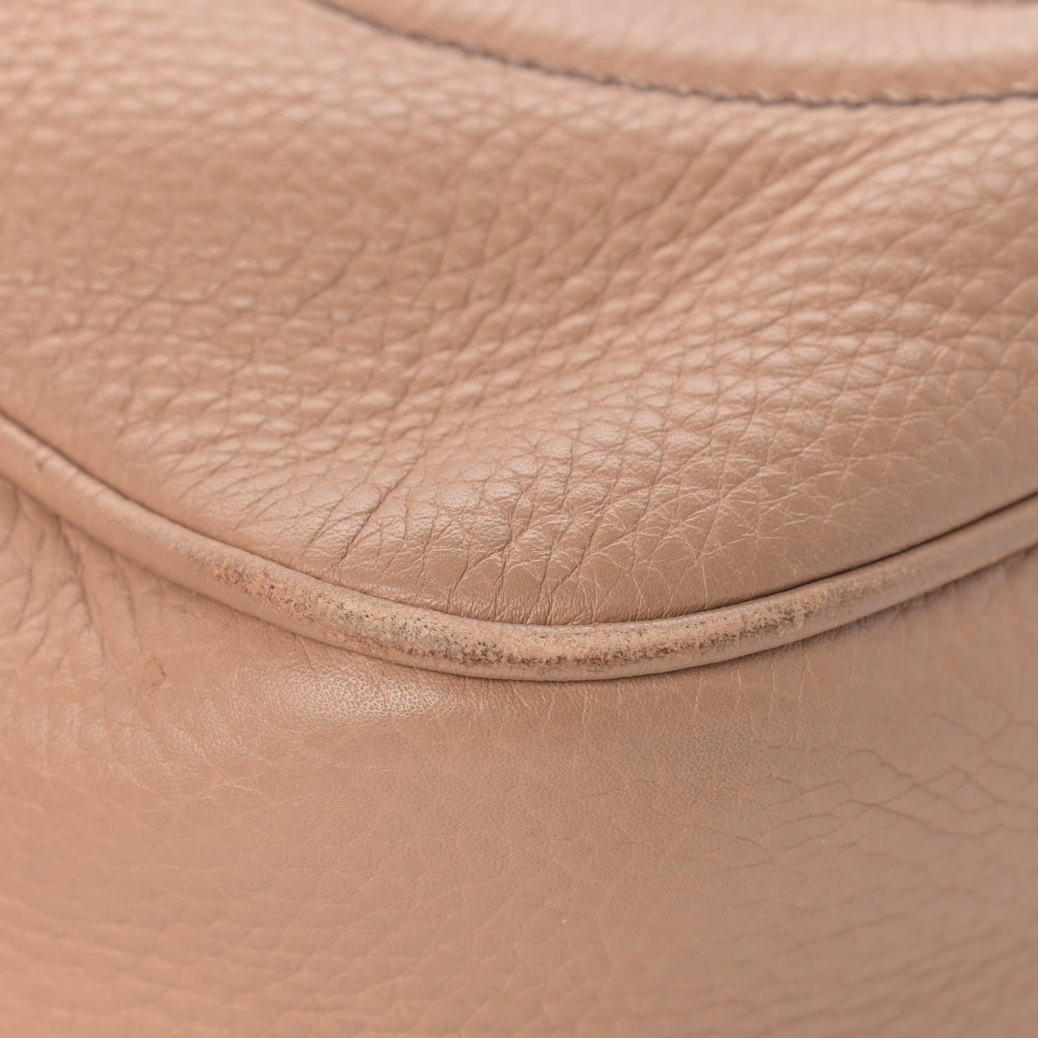Gucci Pebbled Calfskin Small Soho Disco Bag Camelia 8 of 19