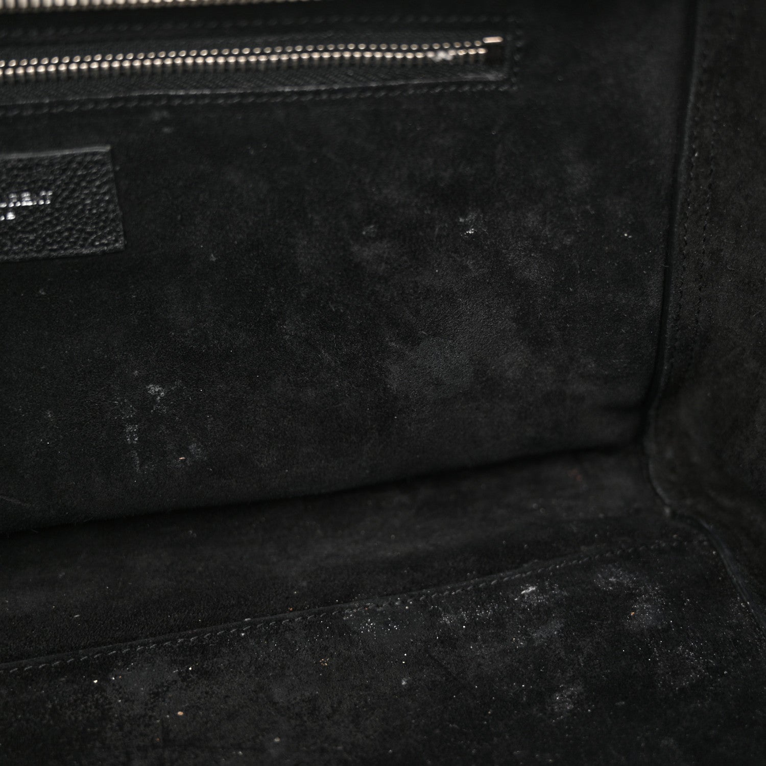 Saint Laurent Grained Calfskin Small Cabas Rive Gauche Black 13 of 22