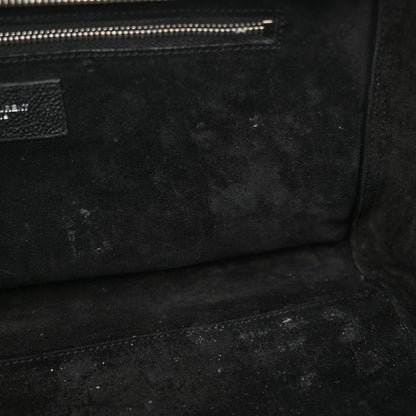 Saint Laurent Grained Calfskin Small Cabas Rive Gauche Black 13 of 22