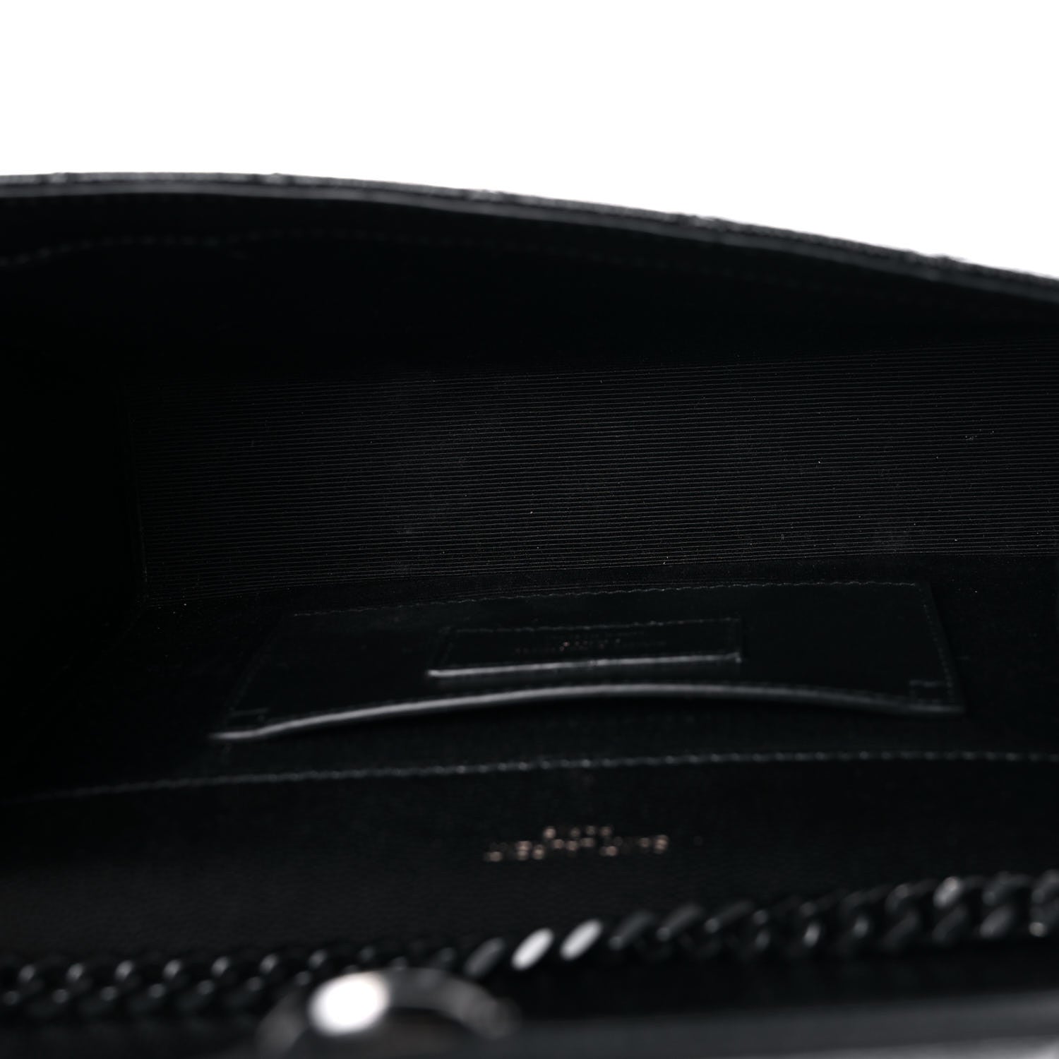 Saint Laurent Grain De Poudre Textured Mixed Matelasse Triquilt Small Monogram Satchel Black 5 of 11