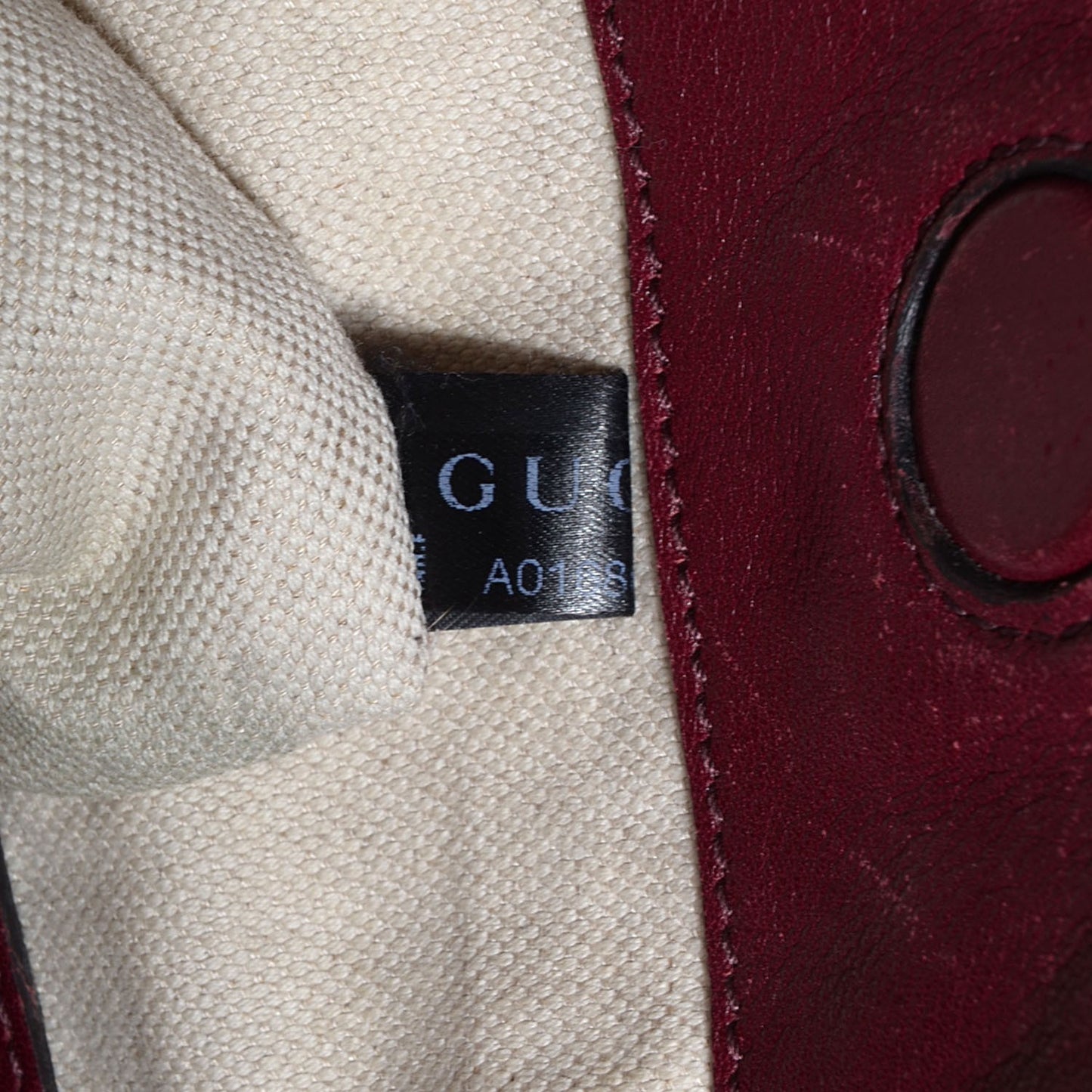 Guccissima Medium Bree Foldover Tote Classic Ruby